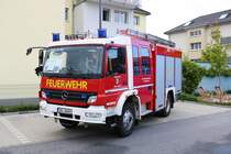 Feuerwehr Ginsheim Gustavsburg Mercedes Benz Atego LF am 18.08.19 beim Tag der offenen Tür