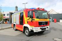 Feuerwehr Ginsheim Gustavsburg MAN TGM Rosenbauer AT HLF20 am 18.08.19 beim Tag der offenen Tür
