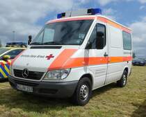 =MB Sprinter des BRK Bereitschaft ROTTENDORF, gesehen auf dem Parkplatz der Rettmobil 2019 in Fulda, 05-2019