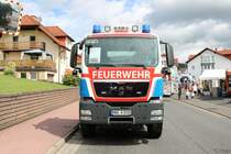 Gefahrenabwehr Main Kinzig Kreis MAN TGS WLF am 18.08.19 beim Tag der offenen Tür der Feuerwehr Wächtersbach 