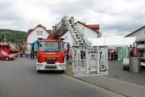 Feuerwehr Bad Orb IVECO Magirus DLK am 18.08.19 beim Tag der offenen Tür der Feuerwehr Wächtersbach 