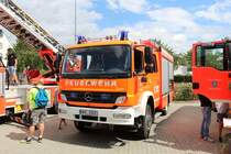 Feuerwehr Langenselbold Mercedes Benz Atego LF20 am 18.08.19 beim Tag der offenen Tür 