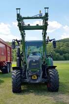 =Fendt Vario 312, ausgestellt bei der Traktorenaustellung der Fendt-Freunde Bad Bocklet im Juni 2019