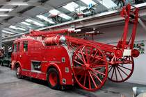 Dennis F101 Pump Escape, Baujahr 1956, im Isle of Man Motor Museum am 01.05.2018 