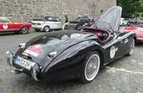 =Jaguar XK 120 OTS SE, Bj. 1954, steht in Fulda anl. der SACHS-FRANKEN-CLASSIC im Juni 2019