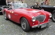 =Austin Healey 100, Bj. 1954, steht in Fulda anl. der SACHS-FRANKEN-CLASSIC im Juni 2019