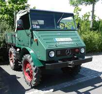 =Unimog, ausgestellt bei der Traktorenaustellung der Fendt-Freunde Bad Bocklet im Juni 2019