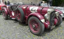 =Lagonda LG 6, Bj. 1939, 4500 ccm, 180 PS, steht in Fulda anl. der SACHS-FRANKEN-CLASSIC im Juni 2019