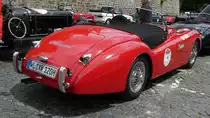 =Jaguar XK 120 OTS, Bj. 1950, 3442 ccm, 160 PS, steht in Fulda anl. der SACHS-FRANKEN-CLASSIC im Juni 2019