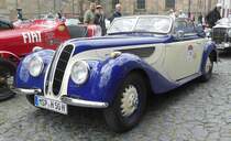 =BMW 327/28, Bj. 1938, 1971 ccm, 80 PS, steht in Fulda anl. der SACHS-FRANKEN-CLASSIC im Juni 2019