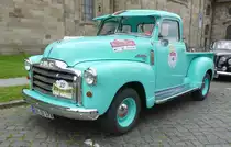 =Chevrolet 100-22, Bj. 1950, 5735 ccm, 300 PS, steht in Fulda anl. der SACHS-FRANKEN-CLASSIC im Juni 2019