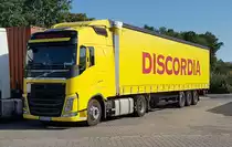 =Volvo FH 420 von DISCORDIA rastet im August 2019 an der A 7
