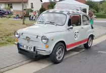 =Fiat 600 Abarth steht im August 2019 in Oberelsbach