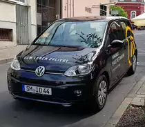 =VW UP vom Pflegedienst IMMANUEL steht im August 2019 in Hünfeld