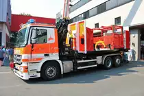 Feuerwehr Kassel Mercedes Benz Actros WLF Kran am 25.08.19 beim Tag der offenen Tür