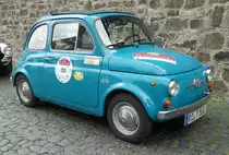 =Fiat 500 E, Bj. 1971, 500 ccm, 18 PS, gesehen in Fulda anl. der SACHS-FRANKEN-CLASSIC im Juni 2019