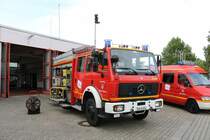 Feuerwehr Dieburg Mercedes Benz LF16/12 am 01.09.19 beim Tag der offenen Tür