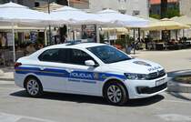 Citroen Streifenwagen der Polizei am 27.06.2019 