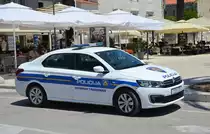 Citroen Streifenwagen der Polizei am 27.06.2019 