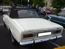 Heckansicht eines Ford Taunus P7a Cabriolet. Alt-Ford-Treffen an Mo´s Bikertreff in Krefeld am 01.09.2019.