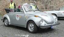 =VW Käfer Cabrio, gesehen in Fulda anl. der SACHS-FRANKEN-CLASSIC im Juni 2019