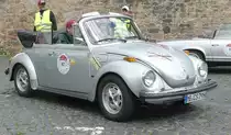 =VW Käfer Cabrio, gesehen in Fulda anl. der SACHS-FRANKEN-CLASSIC im Juni 2019