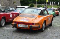 =Porsche 911 Targa, Bj. 1975, 2700 ccm, 150 PS, gesehen in Fulda anl. der SACHS-FRANKEN-CLASSIC im Juni 2019