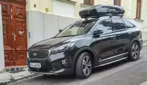Kia Sorento, gesehen in Pécs, Sommer, 2019