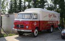 Borgward Frontlenker mit geschlossenem Kasten als Gastfahrzeug bei der Fa. Lachmann am 31.8.2019 in Natrup Hagen.