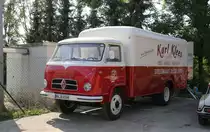 Borgward Frontlenker mit geschlossenem Kasten als Gastfahrzeug bei der Fa. Lachmann am 31.8.2019 in Natrup Hagen.