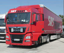 =MAN TGX-Sattelzug von SAS-TRANS rastet im Juli 2019 an der A 3