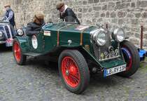 =Riley 12/4 Special Brooklands 1,5l, Bj. 1936, 1485 ccm, 70 PS, gesehen in Fulda anl. der SACHS-FRANKEN-CLASSIC im Juni 2019