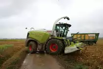 Claas Jaguar 950 am 07.09.19 bei Frankfurt Bergen Enkheim 