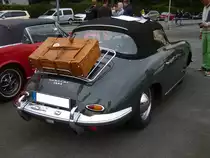 Heckansicht eines Porsche 356 B Cabriolet aus dem Modelljahr 1961. 6. Saarner Oldtimer Cup am 08.09.2019 in Mülheim an der Ruhr.