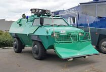 =SW 4 mit angebautem Räumschild ausgestellt beim Tag der offenen Tür anl. 60 Jahre Bundespolizei Standort Hünfeld im September 2019