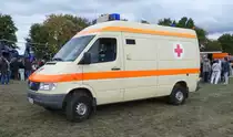 =MB Sprinter 4x4 des Sanitätsdienstes nach einer Vorführung beim Tag der offenen Tür anl. 60 Jahre Bundespolizei Standort Hünfeld im September 2019