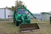 Bundespolizei Mercedes Benz Unimog U2150 am 08.09.19 beim Tag der offenen Tür in Hünfeld