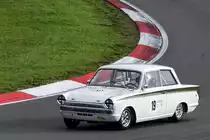 Ford Lotus Cortina, Fahrer: Lillerskog Magnus, SE Rennen 7: AvD-Tourenwagen- und GT-Trophäe, am Samstag 10.8.19 beim 47. AvD - Oldtimer Grand Prix 2019 / Nürburgring