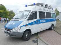 =MB Sprinter als Lautsprecherkraftwagen (LauKw) der Bundespolizei, eingesetzt beim Tag der offenen Tür anl. 60 Jahre Bundespolizei Standort Hünfeld für die Besucherlenkung, der Elternsuche, oder den Erklärungen bei verschiedenen Vorführungen. 09 - 2019