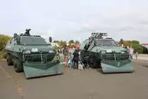 Bundespolizei Räumfahrzeuge am 08.09.19 beim Tag der offenen Tür in Hünfeld