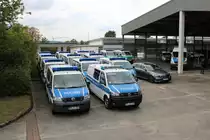 Mehrere Bundespolizei VW T5 am 08.09.19 beim Tag der offenen Tür in Hünfeld 