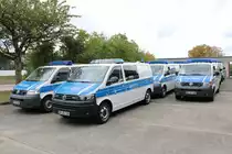 Mehrere Bundespolizei VW T5 am 08.09.19 beim Tag der offenen Tür in Hünfeld 