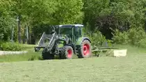 =Fendt 312 Vario bei der Heuernte in Bad Bocklet im Juni 2019