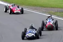 Rennen 6: Historic Grand Prix Cars bis 1965, am Samstag 10.8.19 beim 47. AvD - Oldtimer Grand Prix 2019 / Nürburgrin #57 Cooper T51, #19 Cooper Bristol 3/53 M, #5 Cooper T45, 