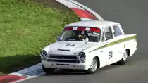 Letts,  Alan (GBR) &  Letts, Geoffrey (GBR)im Ford Lotus Cortina (1963)Rennen 7: AvD-Tourenwagen- und GT-Trophäe, am Samstag 10.8.19 beim 47. AvD - Oldtimer Grand Prix 2019 / Nürburgring,