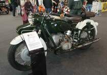 =BMW R 50/2 mit Seitenwagen, ausgestellt bei den Retro Classics in Stuttgart, 03-2019