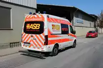 ASB Mercedes Benz Sprinter KTW am 14.09.19 in Frankfurt Osthafen 