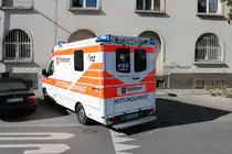 Malteser Mercedes Benz Sprinter RTW am 14.09.19 in Frankfurt Osthafen 