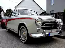 Peugeot-403; ist bei der Oldtimeraustellung in Rottenbach eingetroffen; 190909