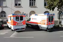 Malteser Mercedes Benz Sprinter KTW am 14.09.19 in Frankfurt Osthafen 